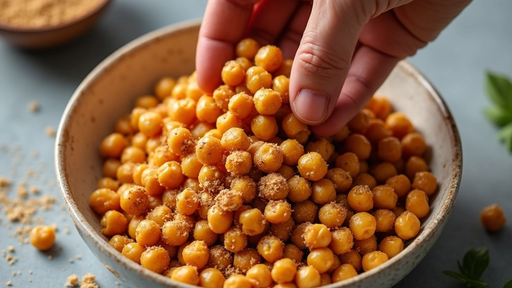 Crunchy, Salty, Addictive: The Air Fryer Chickpeas Snack That Ends Cravings - Step 4: Coat Chickpeas