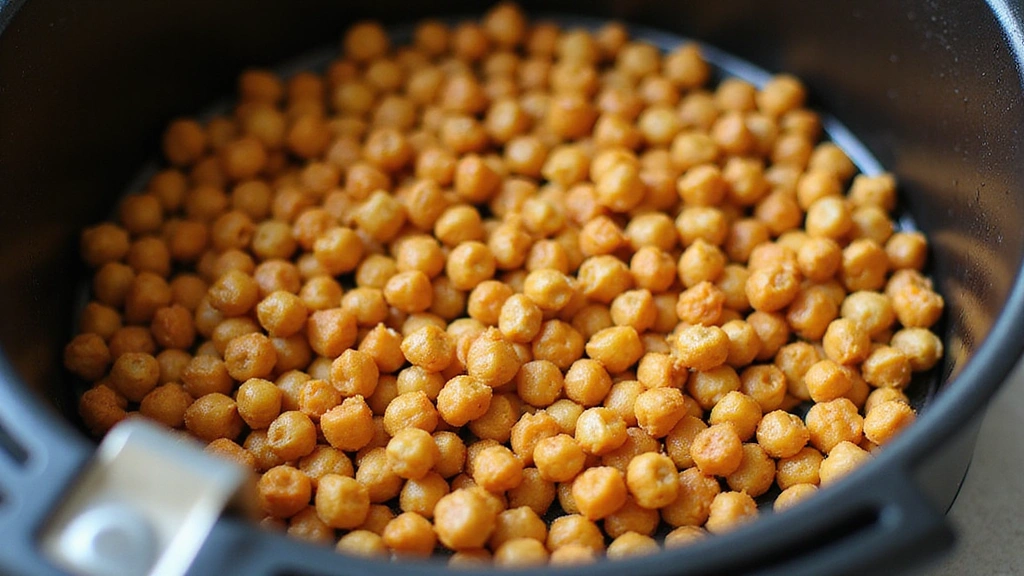Crunchy, Salty, Addictive: The Air Fryer Chickpeas Snack That Ends Cravings - Step 6: Load Chickpeas into Air Fryer