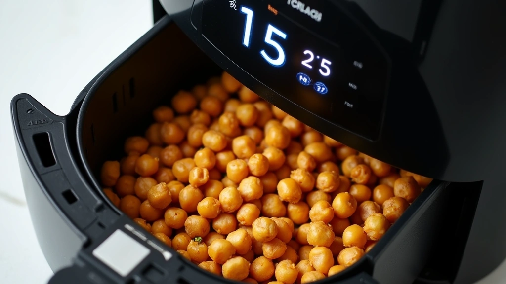 Crunchy, Salty, Addictive: The Air Fryer Chickpeas Snack That Ends Cravings - Step 7: Air Fry Chickpeas