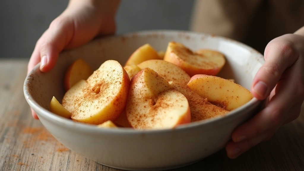 Healthy Snack SOS: Perfect, Crispy Air Fryer Apple Chips (No Added Sugar!) - Step 3: Season the Apple Slices
