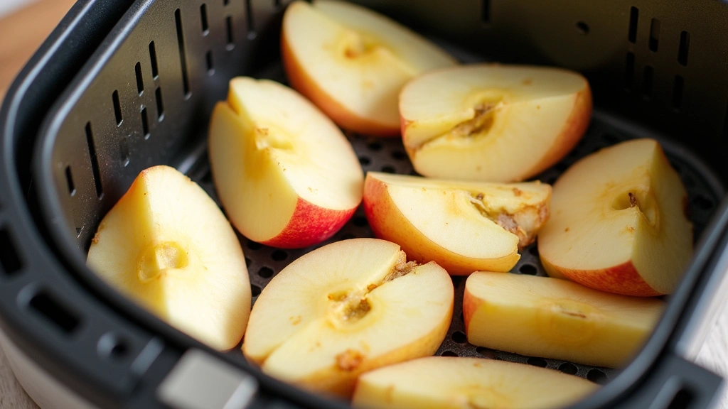 Healthy Snack SOS: Perfect, Crispy Air Fryer Apple Chips (No Added Sugar!) - Step 5: Arrange the Apple Slices