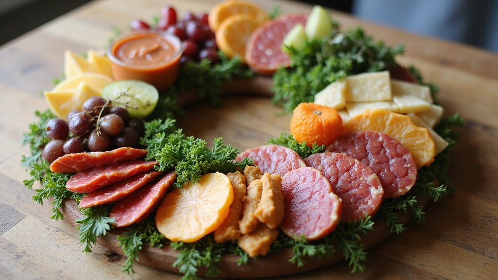 Impress Your Guests: The Stunning Wreath Charcuterie Board (Holiday Centerpiece) - Step 7: Final Touches