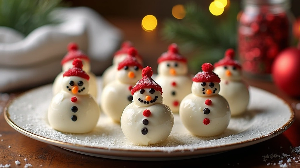 Kids' Table Masterpiece: Easy Snowman Oreo Balls for the Holidays - Step 8: Serve and Enjoy