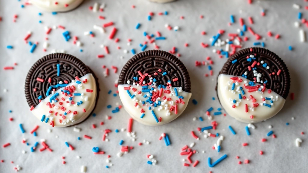 Patriotic Snack Hack: Fun and Fast 4th of July Oreos (Kids Love Them!) - Step 4: Add Sprinkles