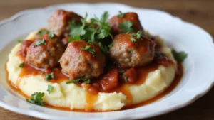 Quick Comfort Dinner: Meatballs and Mashed Potatoes (Ready in 30 Minutes)