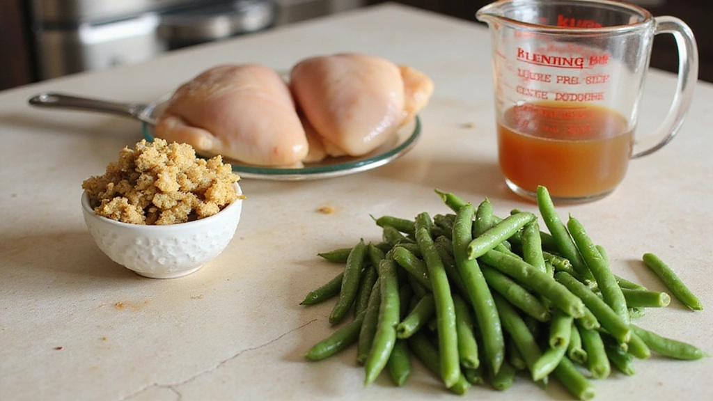 Set It and Forget It Dinner: Slow Cooker Chicken and Stuffing with Green Beans - Step 1: Prepare Ingredients