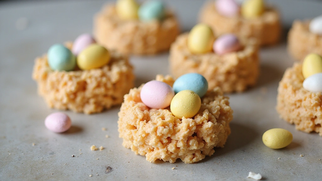 Springtime Fun: Adorable Rice Krispies Egg Nests (Perfect for Easter) - Step 7: Decorate with Eggs