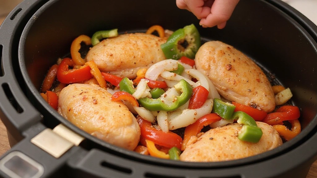 Taco Tuesday Transformation: Simple Air Fryer Chicken Fajitas (Tender & Juicy) - Step 6: Cook Vegetables
