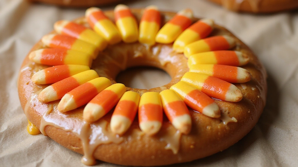 Thanksgiving Kids' Craft: Cute and Simple Rolo Pretzel Turkeys - Step 6: Add Candy Corn Feathers