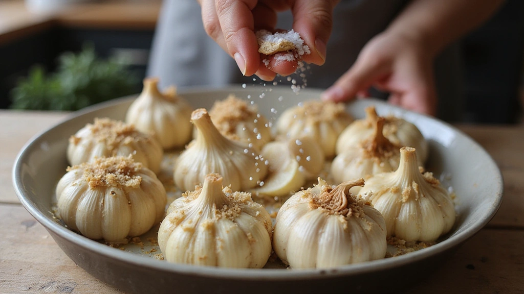 The Flavor Foundation: A Stress-Free Guide on How to Roast Garlic - Step 3: Season with Salt