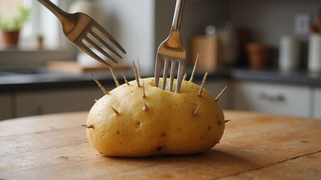 The Perfect Side: How to Make Fluffy, Crispy Oven Baked Potatoes Every Time - Step 3: Prick Potatoes