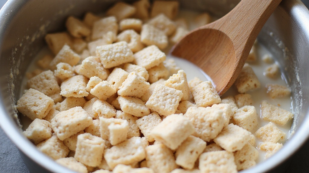 The Ultimate Holiday Dessert: Our Favorite Christmas Rice Krispie Treats - Step 4: Combine with Cereal