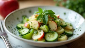 Unexpected Refreshment: The Bright and Crisp Apple Cucumber Salad