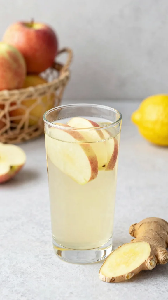 10 Anti-Inflammatory Juice Recipes with Turmeric and Ginger - 5. Apple Ginger Tonic 1