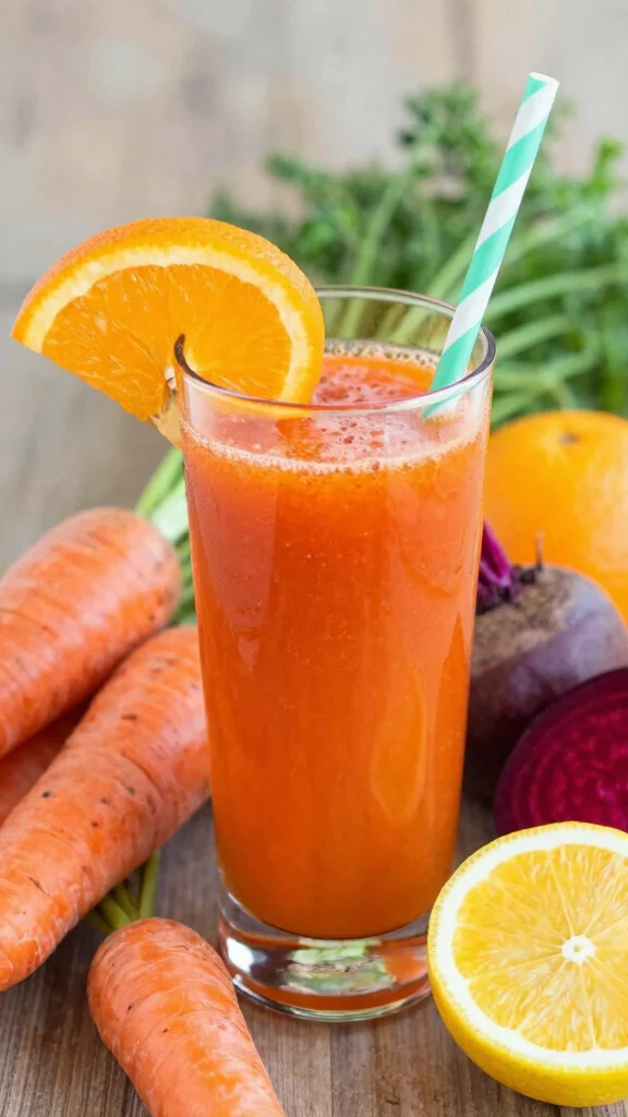 10 Beet Juice Recipes for a Bright and Earthy Health Boost - 2. Beet and Carrot Citrus Refresher 1