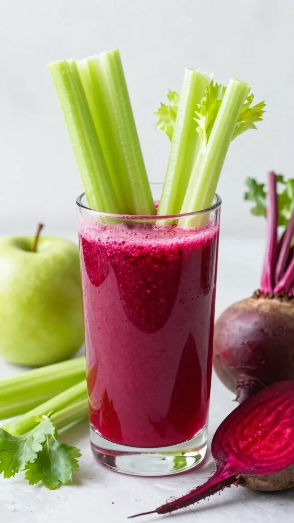 10 Beet Juice Recipes for a Bright and Earthy Health Boost - 5. Beet and Celery Detox Juice 1