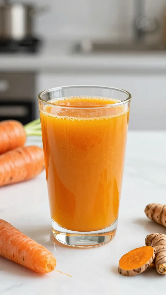 10 Carrot Juice Recipes That Are Fresh, Sweet, and Easy - 10. Carrot Turmeric Immunity Booster 1