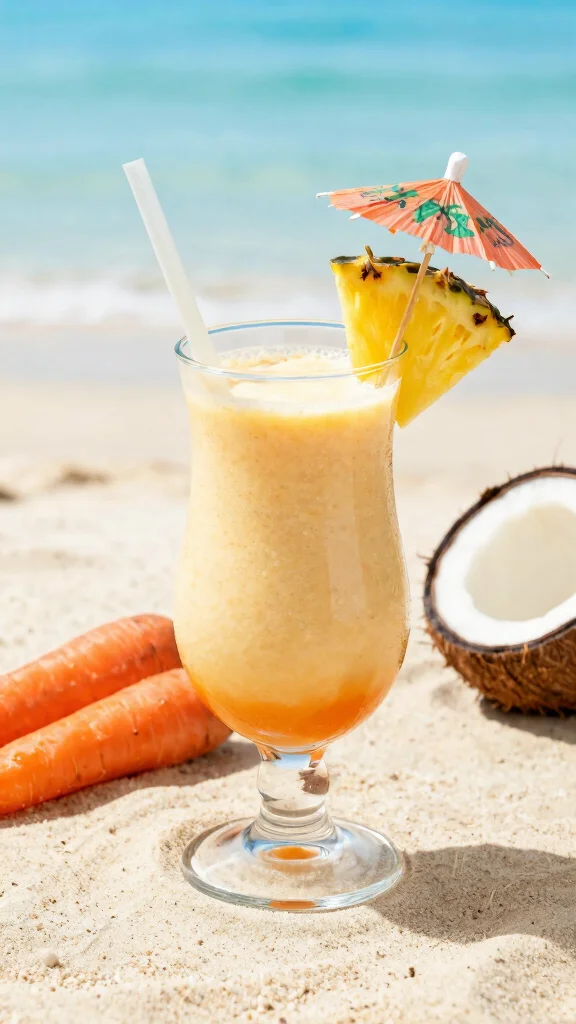 10 Carrot Juice Recipes That Are Fresh, Sweet, and Easy - 7. Tropical Carrot Coconut Juice 1