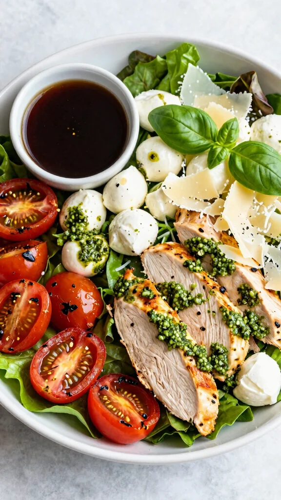 10 Cobb Salad Recipes for a Filling Lunch or Dinner - 7. Pesto Chicken Cobb Salad 1