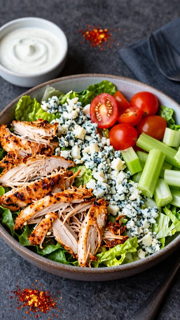 10 Cobb Salad Recipes for a Filling Lunch or Dinner - 8. Buffalo Chicken Cobb Salad 1