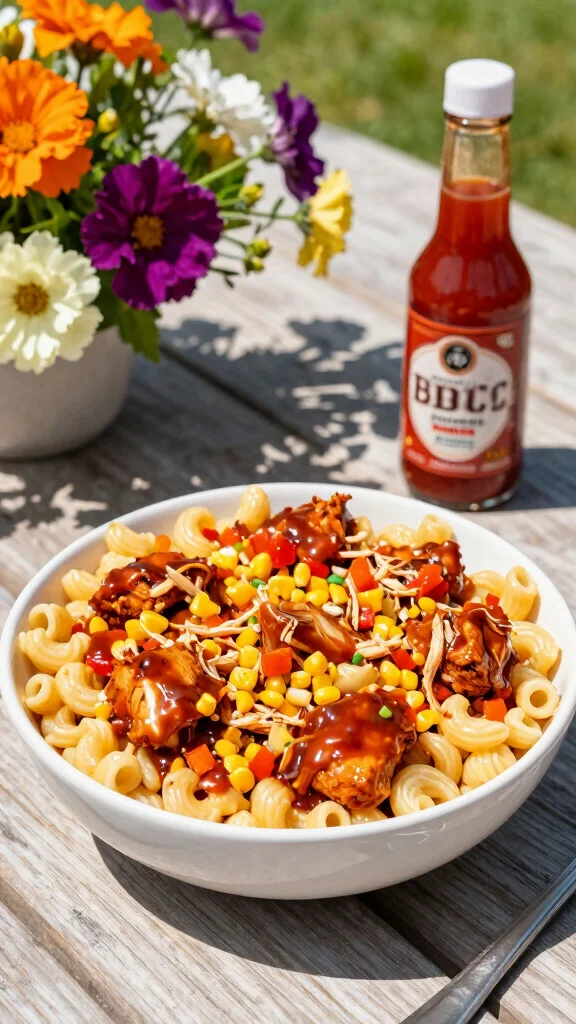 10 Creative Macaroni Salads for Potlucks and Family Gatherings - 4. BBQ Chicken Macaroni Salad 1