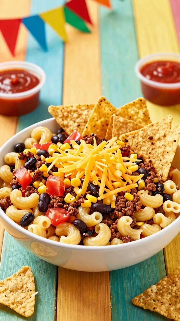 10 Creative Macaroni Salads for Potlucks and Family Gatherings - 6. Taco Macaroni Salad 1