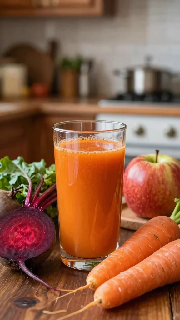 10 Delicious Carrot and Apple Juice Recipes for Everyday Health - 8. Carrot-Apple Beet Delight 1