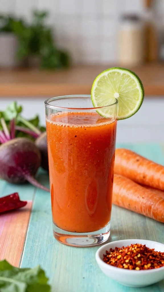 10 Detoxifying Juice Recipes with Beetroot and Carrot - 3. Spicy Detox Beetroot and Carrot Juice 1