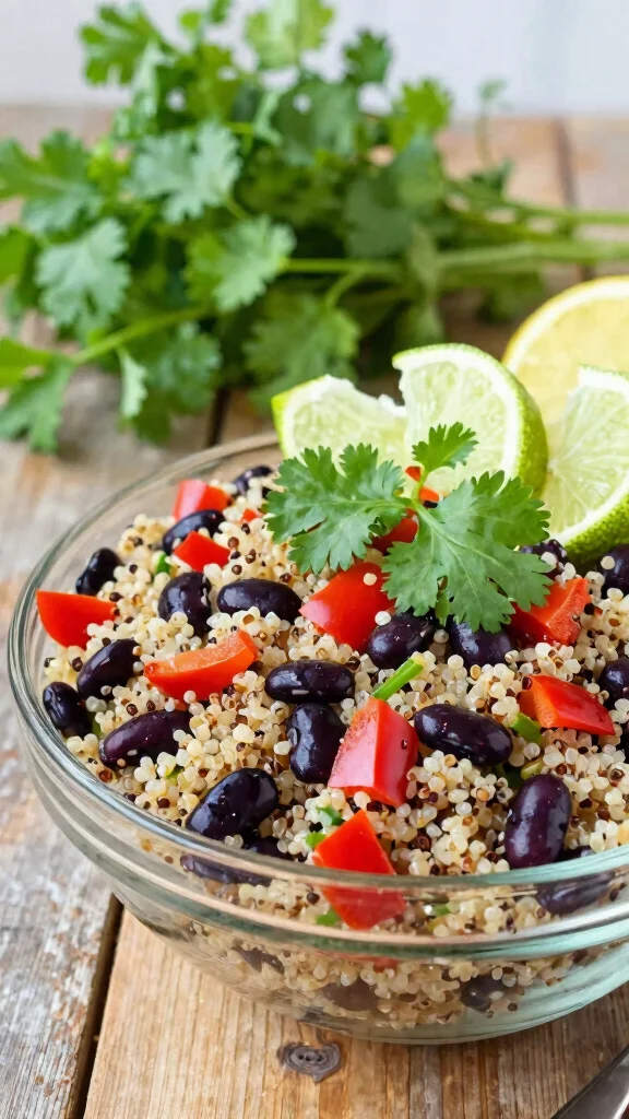 10 Gluten Free Salads for Fresh and Easy Meals - 1. Quinoa and Black Bean Salad 1