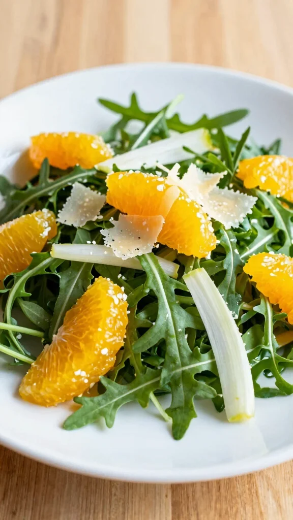 10 Green Salads That Go Beyond Basic Lettuce - 3. Arugula and Fennel Salad with Citrus Vinaigrette 1