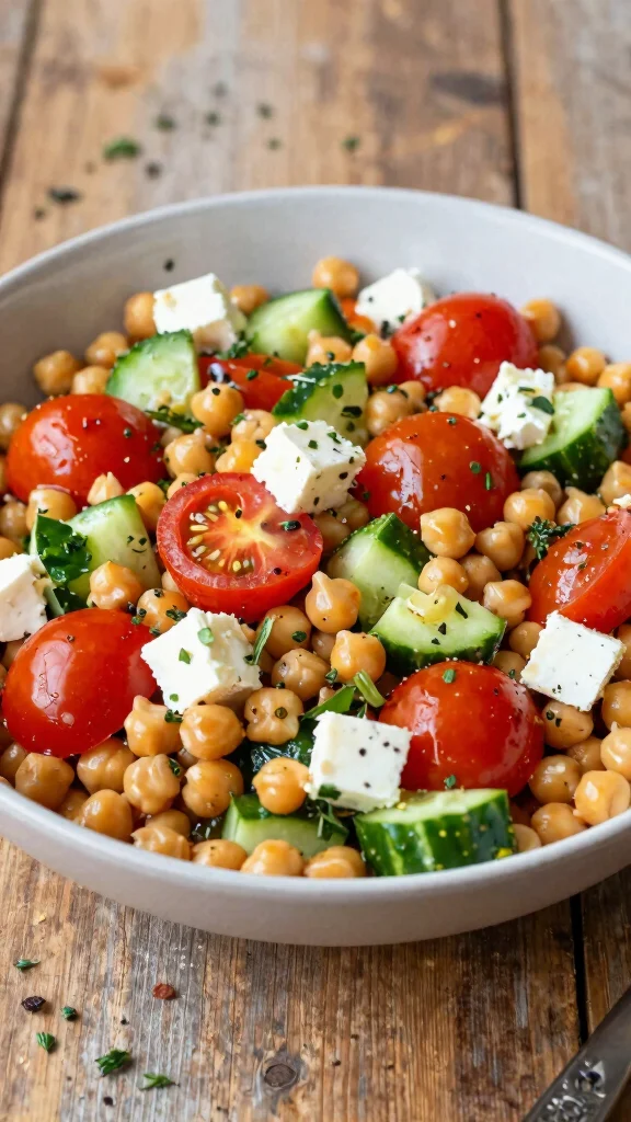 10 Green Salads That Go Beyond Basic Lettuce - 5. Mediterranean Chickpea Salad 1