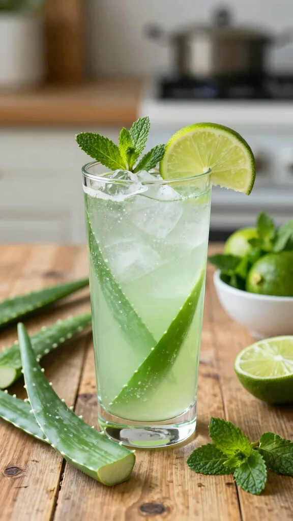 10 Healing Aloe Vera Juice Recipes for Skin and Digestion - 1. Refreshing Aloe-Mint Cooler 1
