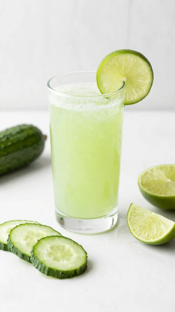10 Healthy Juice Recipes for Gut Health and Better Digestion - 5. Cucumber and Lime Cooler 1