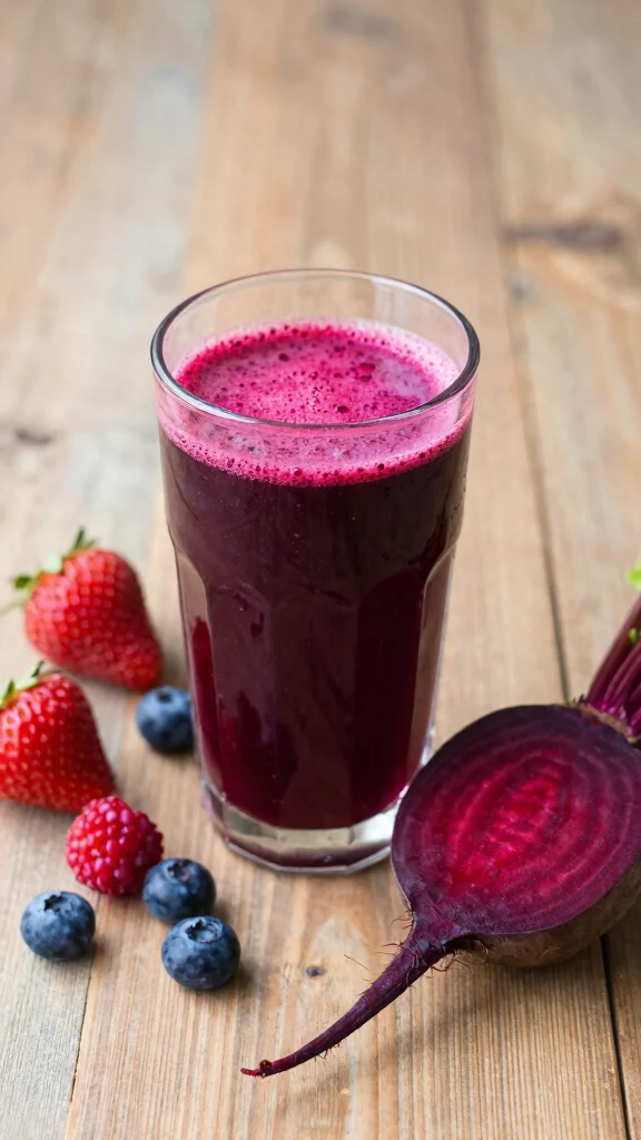 10 Heart-Healthy Juice Recipes to Lower Cholesterol Naturally - 2. Beet and Berry Bliss Juice 1
