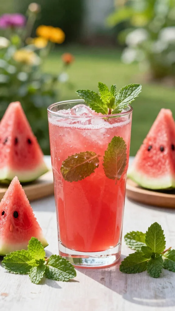 10 Heart-Healthy Juice Recipes to Lower Cholesterol Naturally - 6. Watermelon and Mint Juice 1