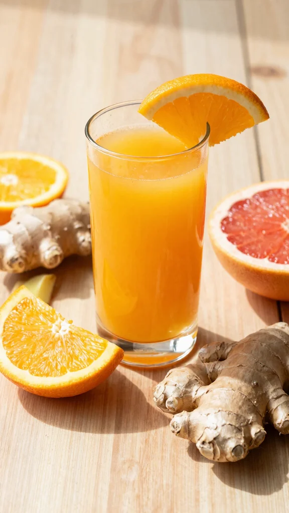 10 Heart-Healthy Juice Recipes to Lower Cholesterol Naturally - 8. Ginger Citrus Juice 1