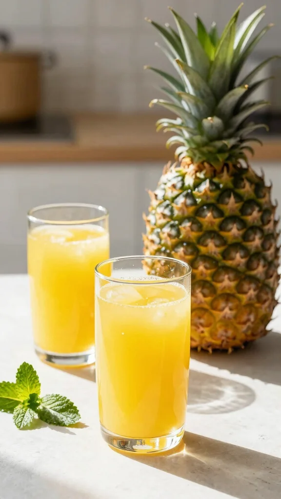 10 Homemade Juice Recipes with No Fancy Ingredients Needed - 4. Tropical Pineapple Juice 1