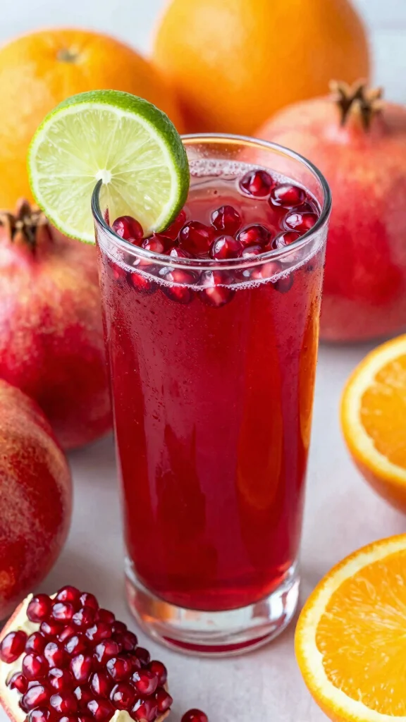10 Juice Extractor Recipes for Fresh Homemade Drinks - 10. Pomegranate Sunrise Juice 1