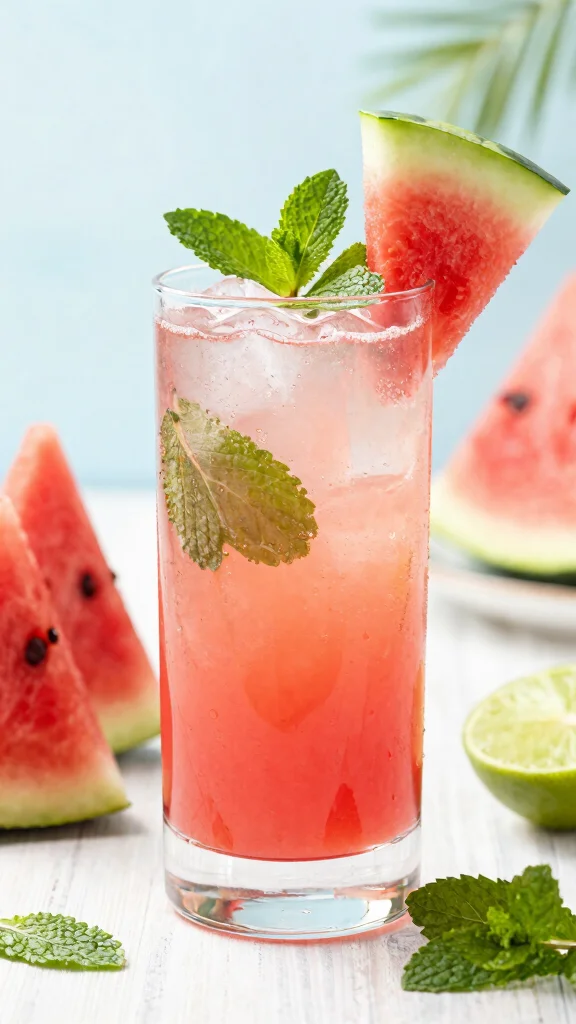 10 Juice Extractor Recipes for Fresh Homemade Drinks - 8. Watermelon Mint Refresher Juice 1