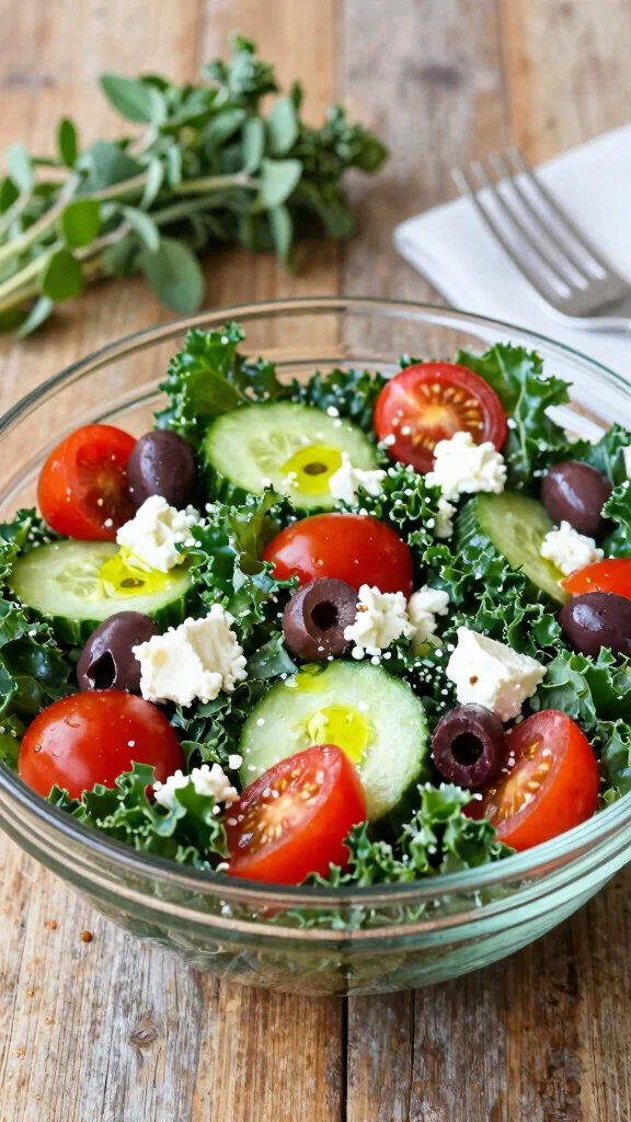 10 Kale Salads That Are Fresh, Crunchy, and Delicious​ - 2. Mediterranean Kale Salad 1