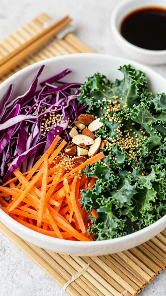 10 Kale Salads That Are Fresh, Crunchy, and Delicious​ - 3. Asian Kale Salad 1