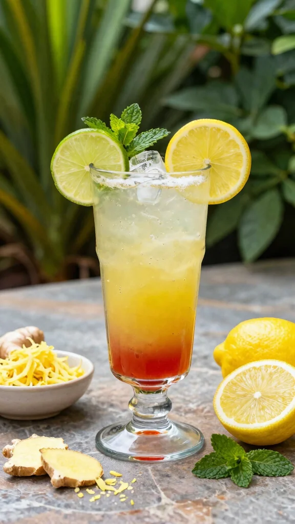10 Lemon Juice Recipes for Bright, Fresh Homemade Drinks - 4. Spicy Lemon Ginger Mocktail 1