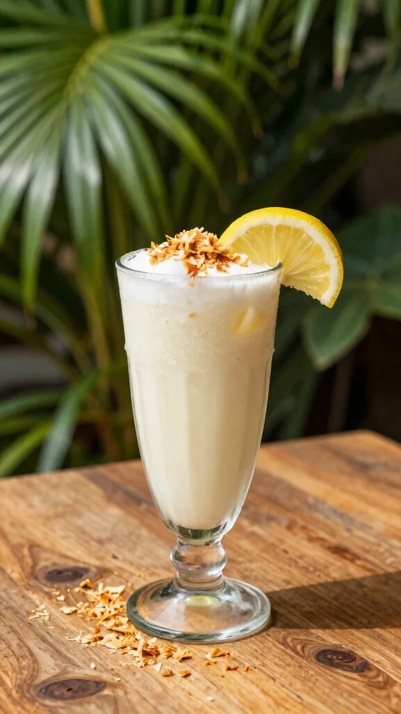 10 Lemon Juice Recipes for Bright, Fresh Homemade Drinks - 7. Lemon Coconut Iced Drink 1