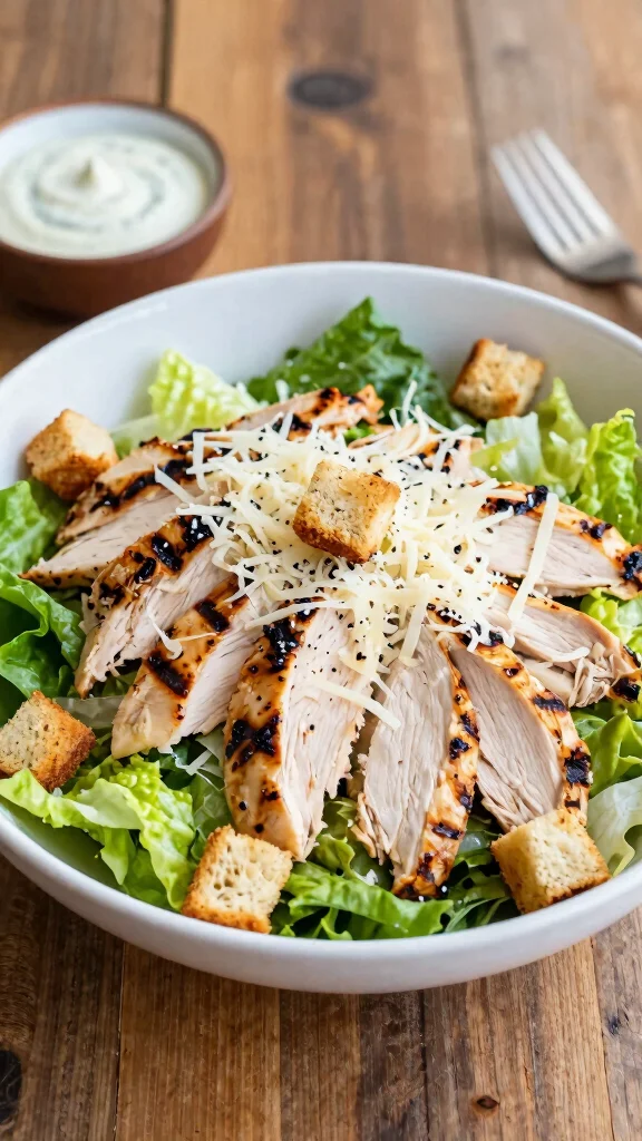 10 Low Carb Salads for Simple Healthy Eating - 3. Grilled Chicken Caesar Salad 1