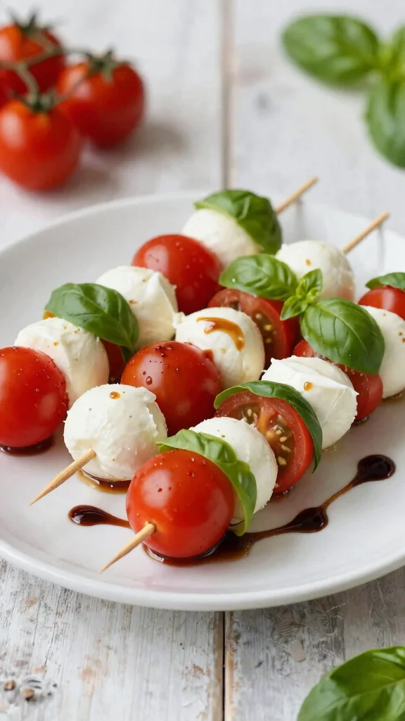 10 Low Carb Salads for Simple Healthy Eating - 7. Caprese Salad Skewers 1