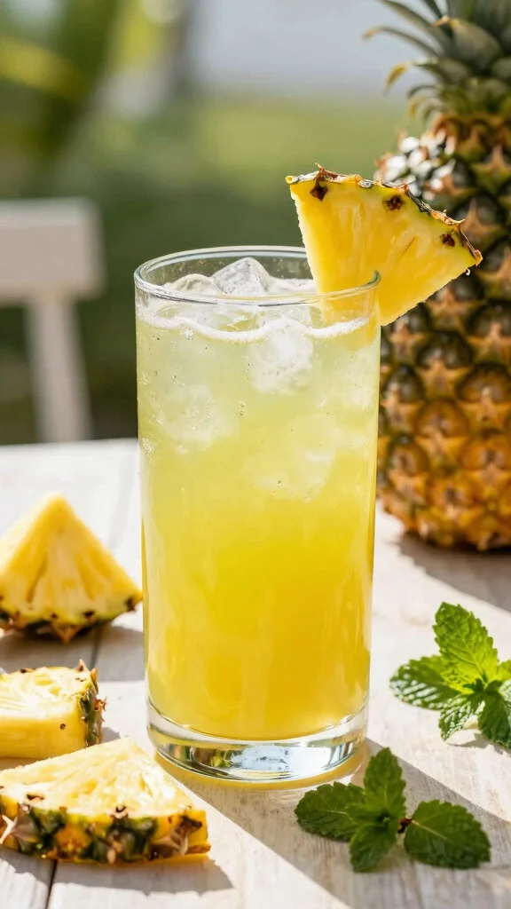 10 Low-Sugar Juice Recipes for Natural Diabetes Control - 4. Pineapple Mint Refresher 1
