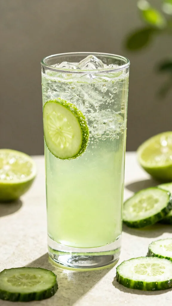 10 Low-Sugar Juice Recipes for Natural Diabetes Control - 7. Cucumber Lime Fizz 1