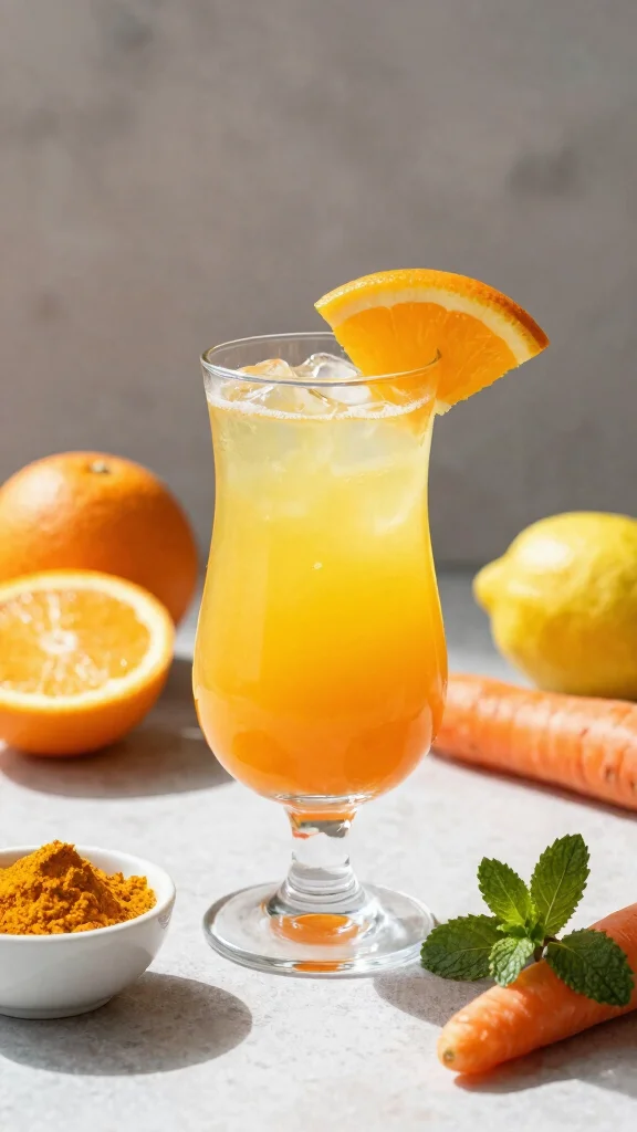 10 Nutrient-Rich Juice Recipes for Healthy Hair and Nail Growth - 4. Citrus Sunshine Drink 1