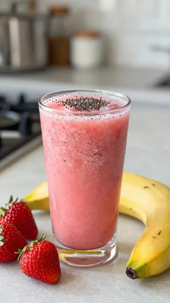 10 Nutrient-Rich Juice Recipes for Healthy Hair and Nail Growth - 7. Strawberry Banana Superfood Blend 1