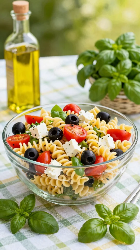 10 Picnic Salads That Travel Well and Taste Great - 2. Mediterranean Pasta Salad 1
